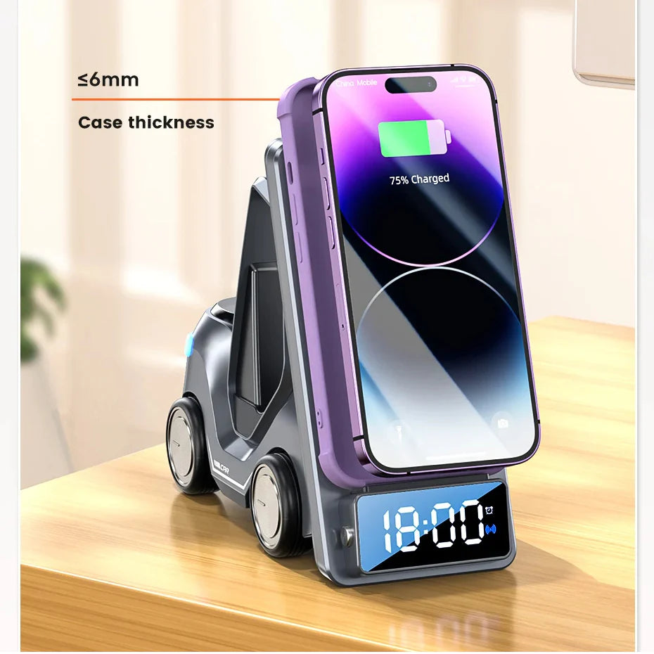 5-in-1 Wireless Charger for Apple with Car Design