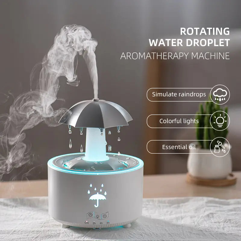 Rotating Umbrella Waterdrop Aromatherapy Machine