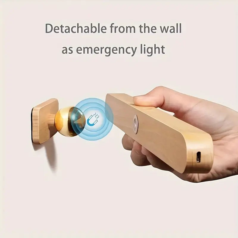 Adjustable Wooden LED Cordless Night Light