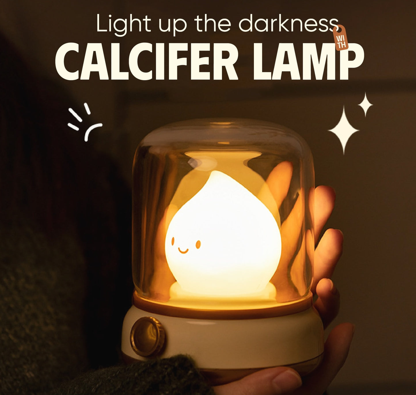 Calcifer Lamp - USB Rechargeable Cute Flame Glowing Lamp