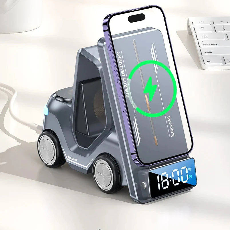 5-in-1 Wireless Charger for Apple with Car Design