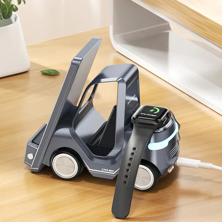 5-in-1 Wireless Charger for Apple with Car Design