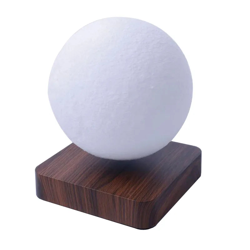 Levitating Moon Lamp - 3-Color Rotating Night Light, Unique Decor