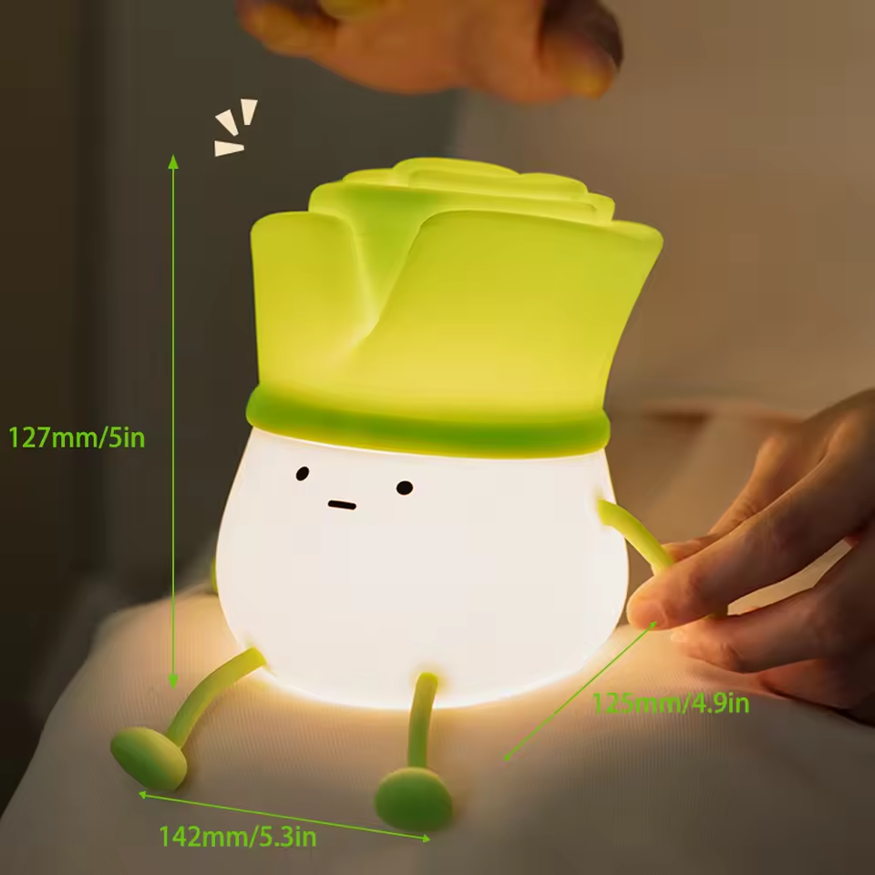 Cartoon Vegetable Silicone LED Night Light