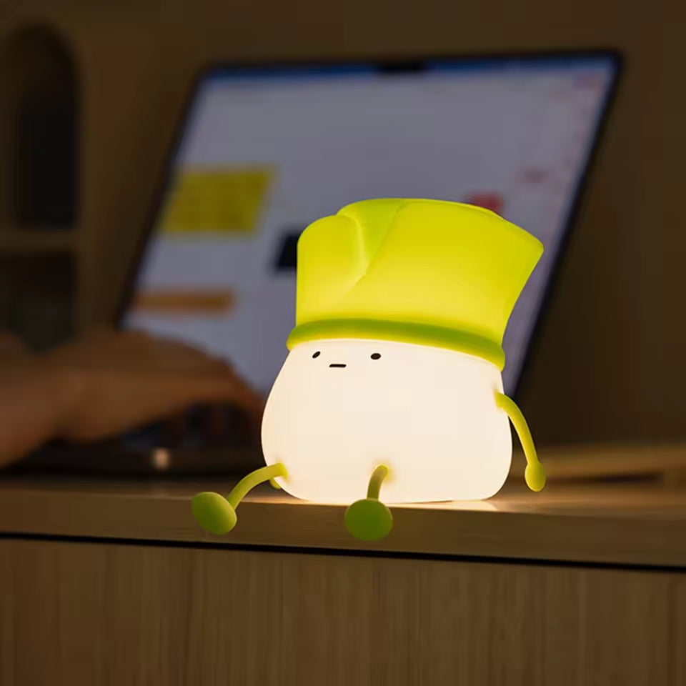Cartoon Vegetable Silicone LED Night Light