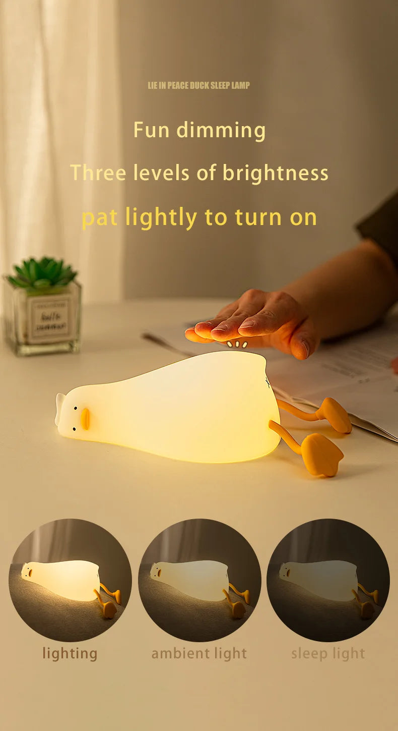 Lie In Peace Duck Duck LED Night Light