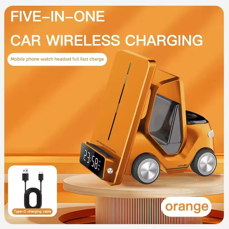 5-in-1 Wireless Charger for Apple with Car Design