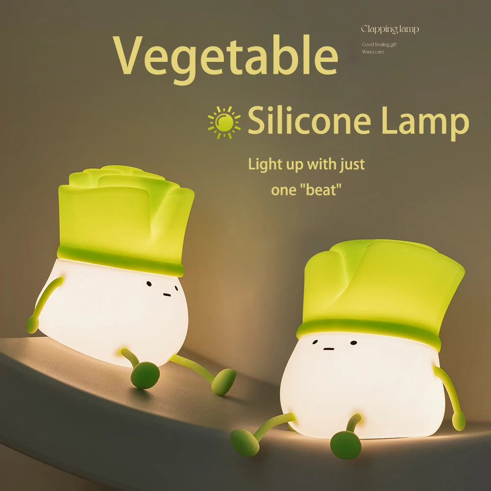 Cartoon Vegetable Silicone LED Night Light