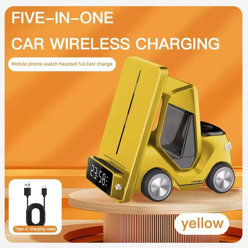 5-in-1 Wireless Charger for Apple with Car Design