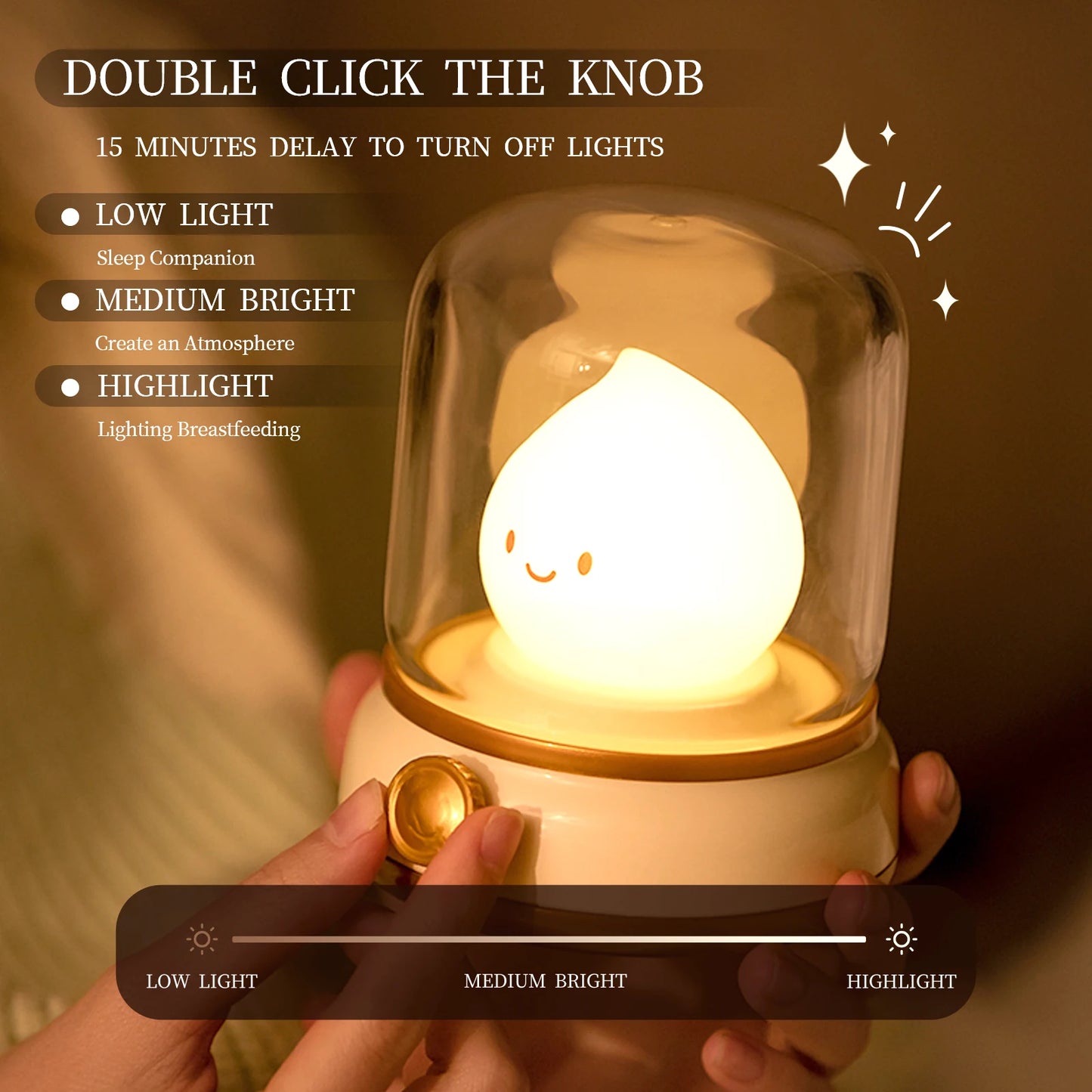 Calcifer Lamp - USB Rechargeable Cute Flame Glowing Lamp