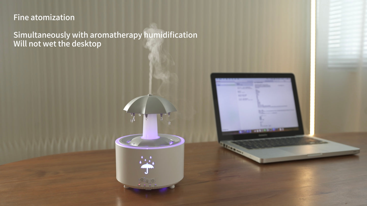 Rotating Umbrella Waterdrop Aromatherapy Machine