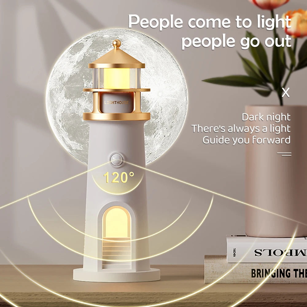 Moon Projection Night Light with Motion Sensor & Bluetooth Music