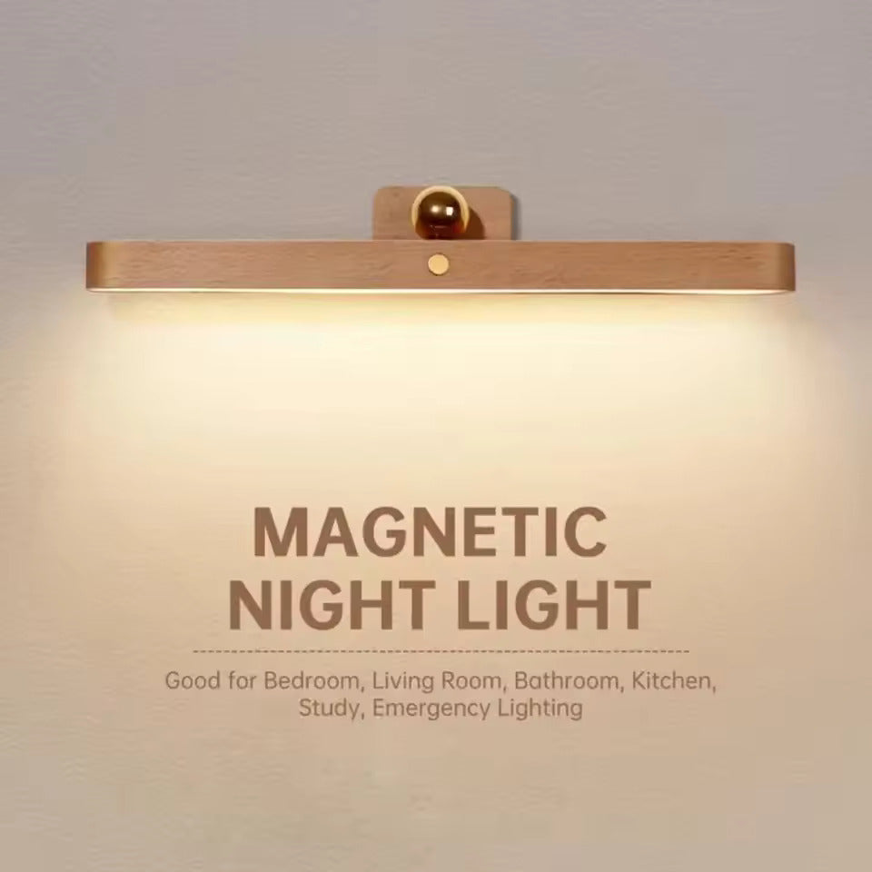 Adjustable Wooden LED Cordless Night Light