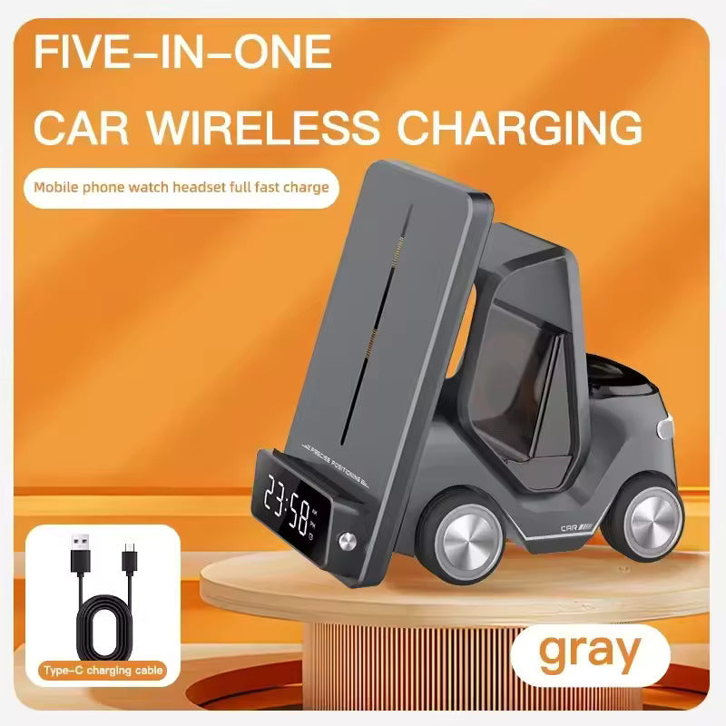 5-in-1 Wireless Charger for Apple with Car Design