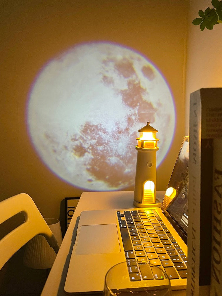 Moon Projection Night Light with Motion Sensor & Bluetooth Music