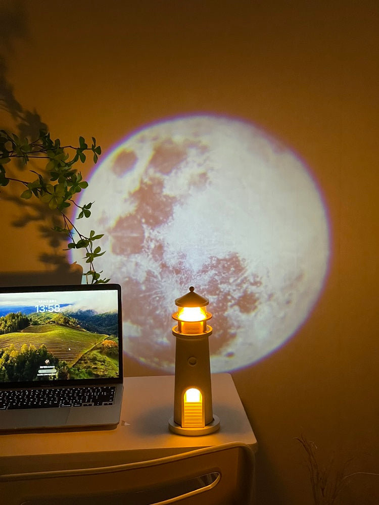 Moon Projection Night Light with Motion Sensor & Bluetooth Music