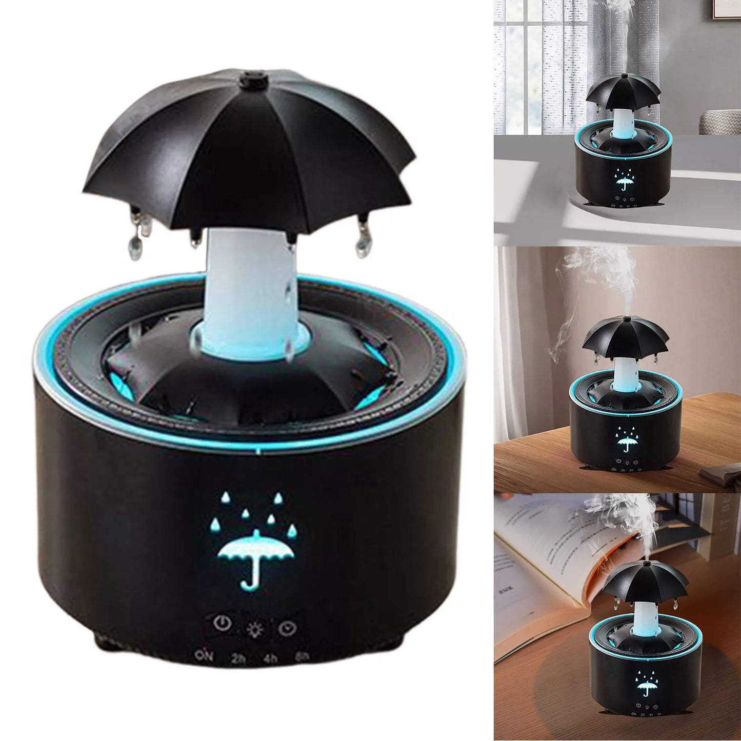 Rotating Umbrella Waterdrop Aromatherapy Machine