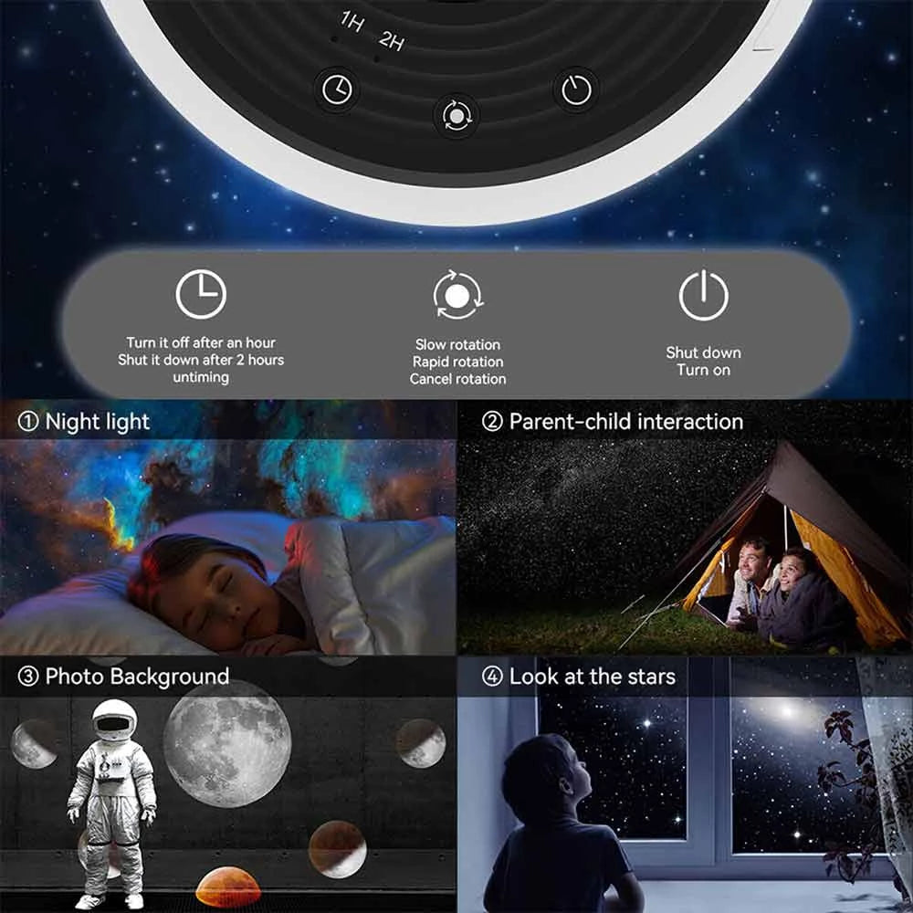 Starry Sky Night Light Galaxy Projector