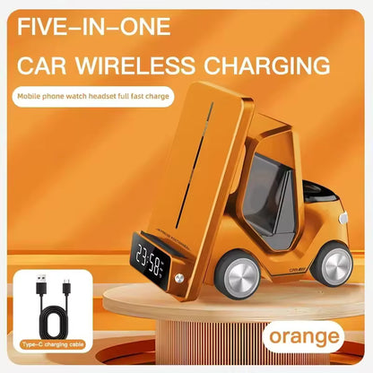 5-in-1 Wireless Charger for Apple with Car Design