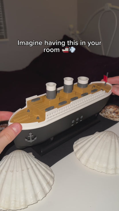 Titanic Ship Humidifier - 250ml Jellyfish Mist & Aroma Diffuser