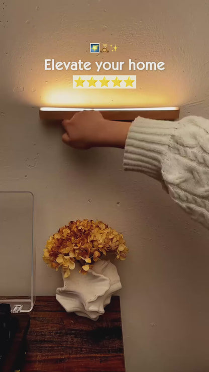 Adjustable Wooden LED Cordless Night Light